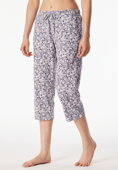 SCHIESSER dames Mix+Relax Pantalon 3/4 - dames capri pyjama- of loungebroek - multicolour dessin