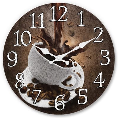 Hoge Kwaliteit Amerikaans Hoge Kwaliteit Retro Hoge Kwaliteit Koffie Hoge Kwaliteit Kopje Hoge Kwaliteit Patroon Hoge Kwaliteit Houten Hoge Kwaliteit Muur (as the picture,16 Inches)