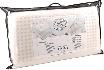 Dailygoods- Hoofdkussen 100% Natuurlijk Latex - Ergonomisch - Ademend - Hypoallergeen - Duurzaam - Hoogte 5 cm - Slaapkussen