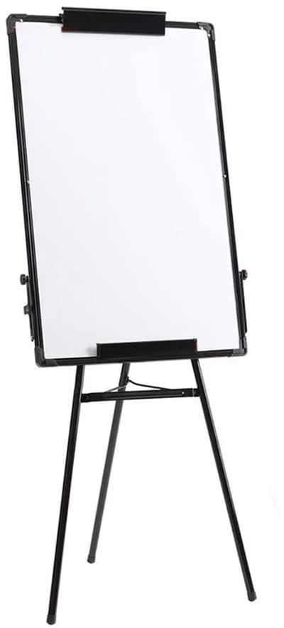 ITRONIQ Flipover Whiteboard Magnetisch 70x100 CM - Dubbelzijdig Droog Uitwisbaar Whiteboard - Verstelbaar Statief - Zwart