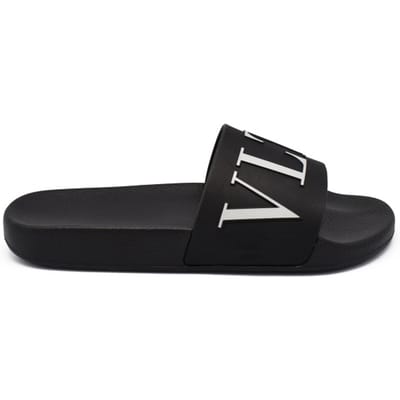 Valentino Garavani VLTN-slippers Zwart