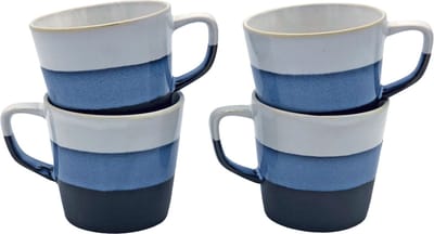 Lavandoux - Cappuccino Mokken - Steengoed - Retro - 200ml - Set van 4