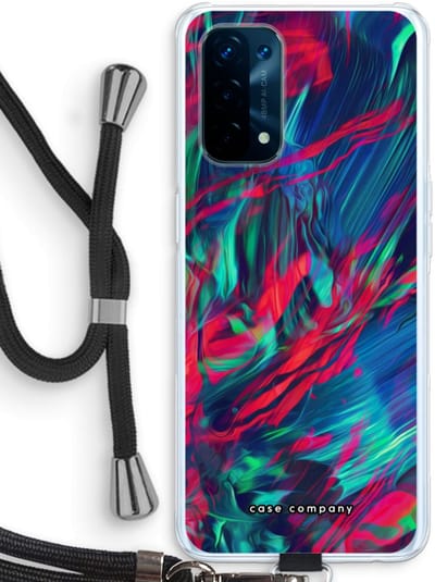 Case Company® - Hoesje met koord geschikt voor Oppo A74 5G hoesje met Koord - Pilgrims Of The Sea - Telefoonhoesje met Zwart Koord - Bescherming aan alle Kanten en Over de Schermrand