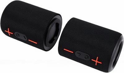 Splitsbare Bluetooth Luidspreker - Draagbare Speaker - Muziek Luisteren - 20W Krachtig Geluid - 210 x 75 mm - Zwart