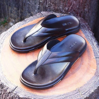 WTEMPO zomerslippers voor heren, zachte bodem, dikke bodem, antislip slipper, strandschoenen voor binnen 43 bruin