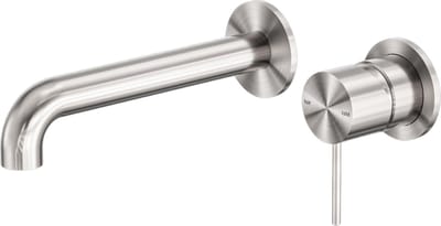 Owen & Finch Wandkraan | Uitlooplengte 230 mm | Geborsteld Nikkel | Brushed Nickel