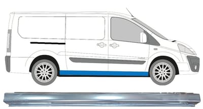 Volledige dorpel voor Citroen Jumpy 2007-2016 / Rechts