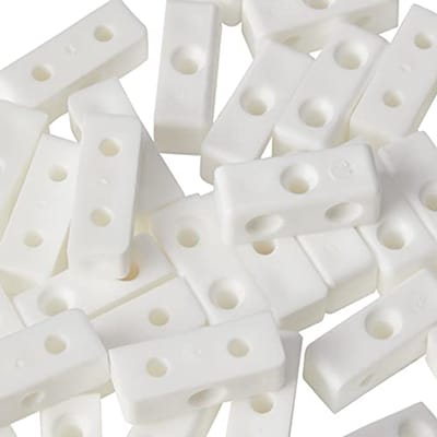 Witte houten meubelverbindingsblokken - 100 stuks