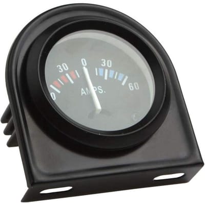 Dailygoods - Stroommeter Auto Motor - Digitale Ampèremeter - 52mm - Blauw LED Licht - Universeel Geschikt voor Auto's en Motoren