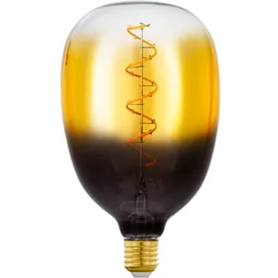 Eglo Ledfilamentlamp T120 Spiral - Zand - D12cm - Dimbaar - Warm Wit - E27 - 4w