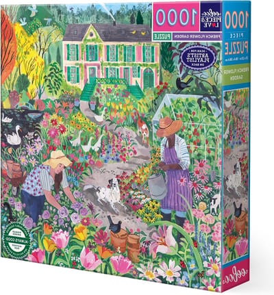 Puzzel 1000 Stukjes - Volwassen Puzzel - Ontspanning Thuis - Artistieke Tuin Illustratie - 58.5 cm - Veelkleurig