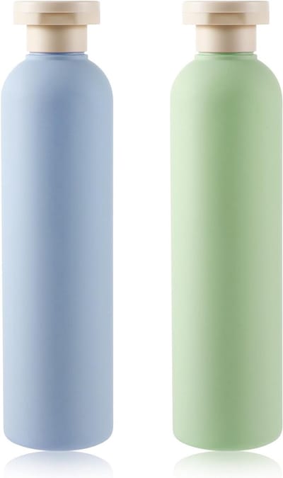 260ml Silicone Reisbottles, 2 Stuks Levensmiddelenveilige Squeeze Flessen, Lekvrije Refillable Toilettas voor Shampoo, Crème en Lotion, Ideaal voor Reizen en Vakanties