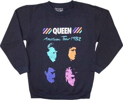 Queen - American Tour 1982 Sweater/trui - S - Blauw