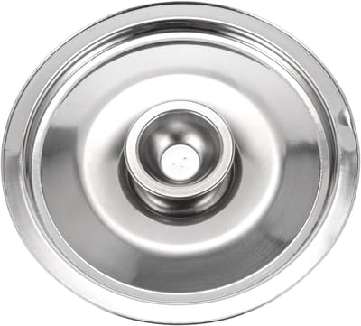 RVS Deksel - Pan Deksel - Keuken Gebruik - Explosieproof Materiaal - 14x14cm - Zilver