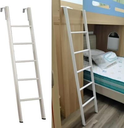 Stapelbedladder - Loft Ladder - Veilig Klimmen - Verstelbare Lengte - 140 cm - Zwart