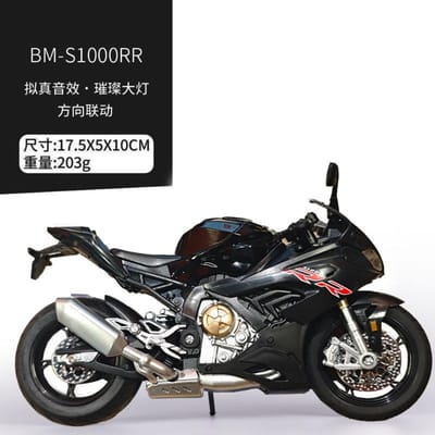 1:12 Bmw S1000Rr M Sport Motorfiets Legering Metaal Diecast Model Auto Huisdecoratie & Trendy Bureau Ornament Vakantie Cadeau