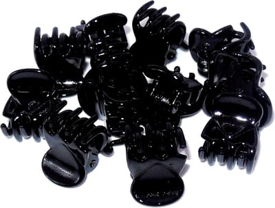 Haarklemmetjes zwart shiny