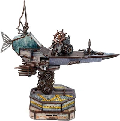 Ruimteschip Houten Puzzel - 3D Model Boot - Hersenen Trainen - Gladde Houten Stukjes