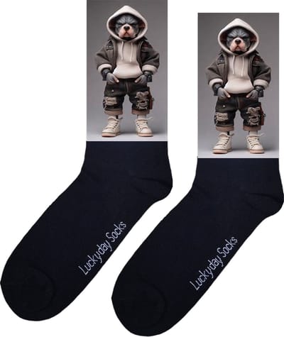 Pitbull sokken - verjaardag cadeau - moederdag - vaderdag - Hond afbeelding - kerst cadeau sokken - Sokken waar je vrolijk van wordt - vrolijke sokken - leuke sokken voor heren en dames - grappige sokken - leuk cadeau - maat 37-44