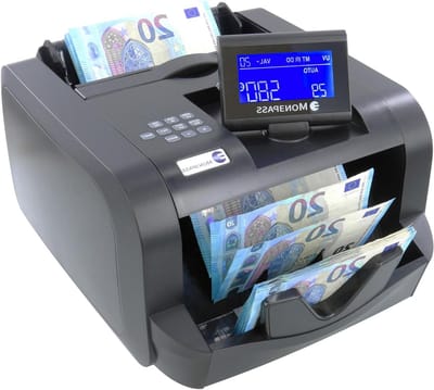 Bankbiljettenteller - Geldteller Biljetten - Geld Verwerken - Vijfvoudige Detectie - 100 Stuks - Zwart