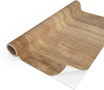 Zelfklevende vinylfolie op rol, per meter verkocht - Afwasbare sticker voor keukenmeubels, kasten en deuren - Vintage hout - 60x100cm