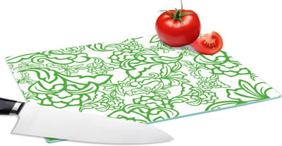 Glazen Snijplank - 28x20 - Planten - Orientalism - Patroon - Snijplanken Glas