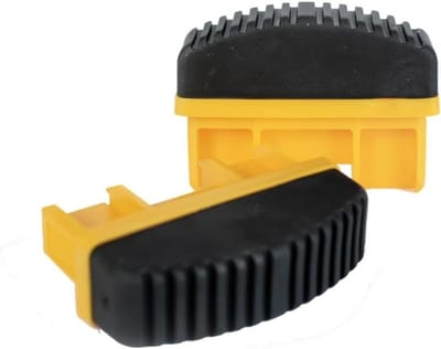 Antislip Laddervoeten - Ladder Stabilisatoren - Veilig Werken - Slijtvast Kunststof - 82x25x50mm - Zwart Geel
