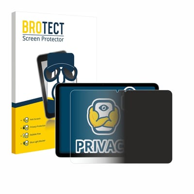 BROTECT - privacy screenprotector voor Apple iPad Air 11" M2 2024 (Landschapsmodus) - Folie Beschermfolie Blauwlichtfilter