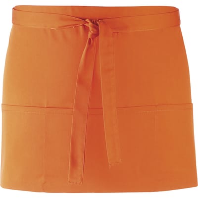 Premier Dames/Dames Kleuren 3 Zakschort / Werkkleding (Pakket van 2) (Oranje)