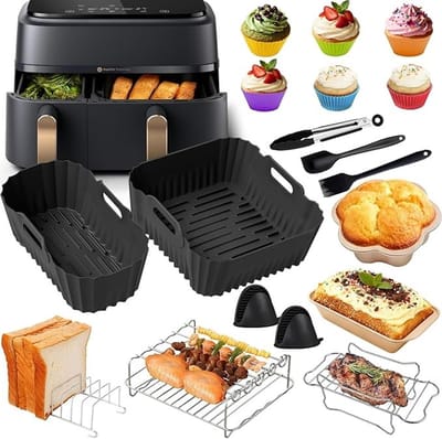 Siliconen accessoireset voor Philips Airfryer Dual Basket 3000-5000 Series 6L/3L