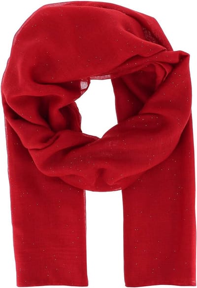 Lange Dames Sjaal met Pailletten Viscose Vierkante en Kleurrijke Foulard