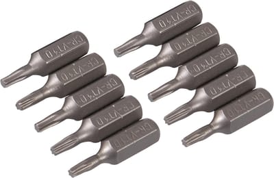 Silverline Torx schroevendraaier bits - Cr-V staal - 25 mm - 10 stuks