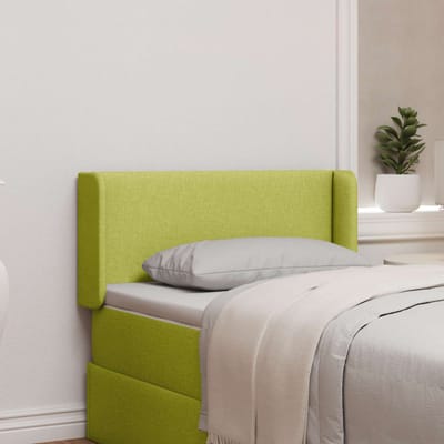 vidaXL - Hoofdbord - oor - Groen - Stof