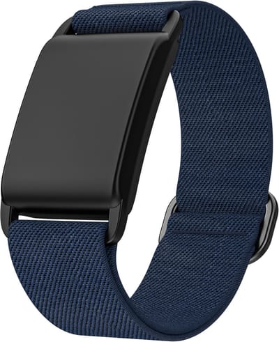 Stravo Verstelbare Nylon Sport Loop bandje met Schuifgesp geschikt voor Whoop 4.0/Whoop 3.0 – Ademend & Duurzaam Beschermhoes, Perfect voor Fitness - Donkerblauw(Dark blue) - Smartwatchbandje - Whoop 4.0/3.0 Bandje
