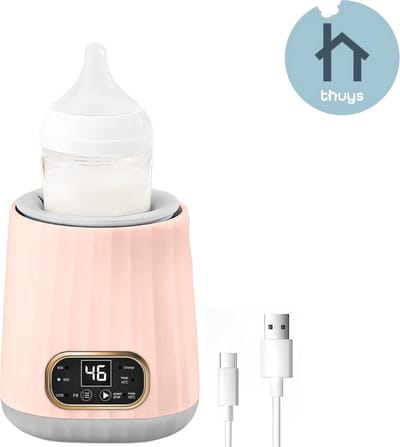 Thuys - Flessenwarmer Onderweg - Flessenwarmer Draadloos - Draagbare Flessenwarmer - Praktisch - Veilig - Stijlvol