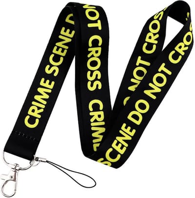 Travel Cords - Keycord Crime Scene - stevig lanyard - sleutelhanger - sleutelkoord - met telefoonkoord - sleutels