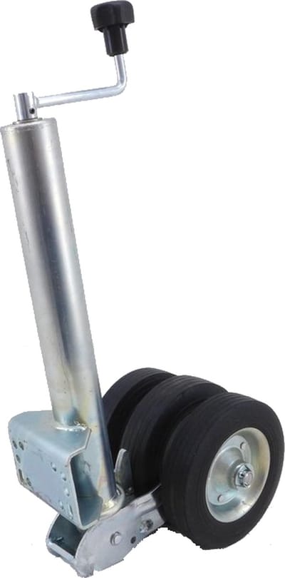 Opklapbaar neuswiel - 60 mm - draagvermogen: 250 kg - 3 massieve wielen