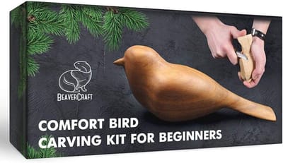 Houtsnijwerkset voor volwassenen en kinderen - DIY Comfortvogel Knutselpakket