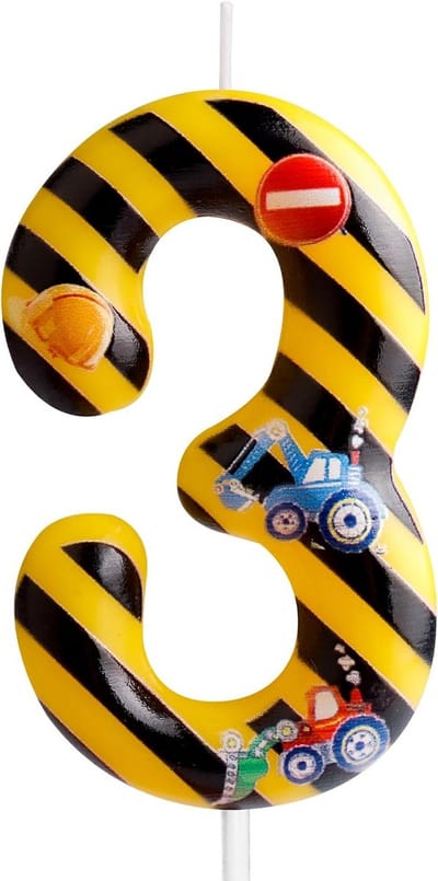 Dailygoods- Verjaardagskaarsen Veilig - Verjaardagstaart Kaarsen - Set van 3 - Veiligheidswaarschuwing - Geschikt voor kinderen - Gebruik met toezicht - Taartkaarsen