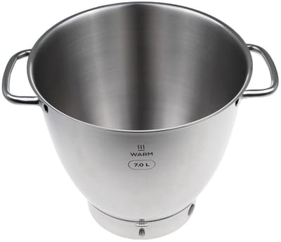 Kenwood Easywarm roestvrijstalen mengkom met handgrepen, 7 liter KAB71.002SS