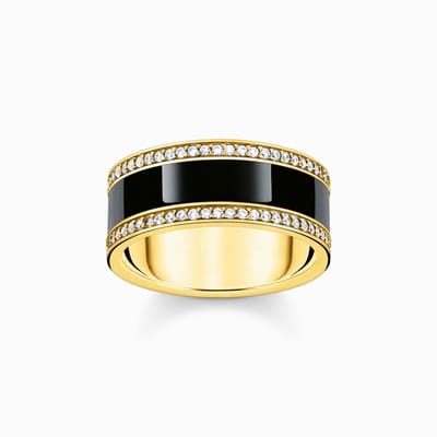 Thomas Sabo - TR2446-565-11-50 - Ring - Dames - 925er Zilver geel verguld - ringmaat 50