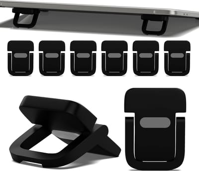 Verstelbare Laptopstandaard voor Toetsenbord - 6 Stuks, Opvouwbaar met 2 Hoekinstellingen en Zelfklevende Voeten voor Gemakkelijk Gebruik en Draagbaarheid