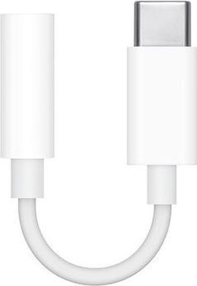 USB-C naar AUX Adapter – 3.5mm Jack Converter voor Hoofdtelefoon – Geschikt voor iPhone 15/16, Samsung, Xiaomi, OnePlus – Draagbare Type-C Audio Adapter – Wit