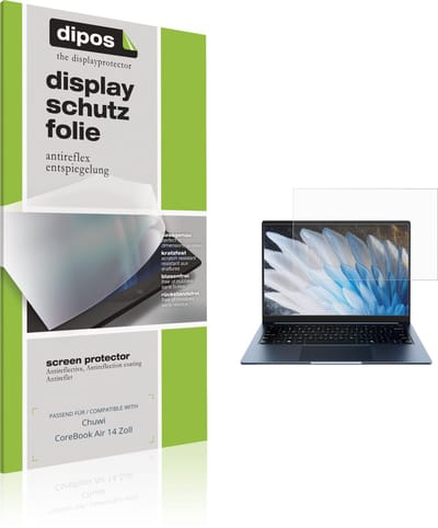 dipos – 2x Matte Beschermfolie geschikt voor Chuwi CoreBook Air 14 Zoll | Krasbestendige & antireflecterende Screenprotector Ultra-Thin