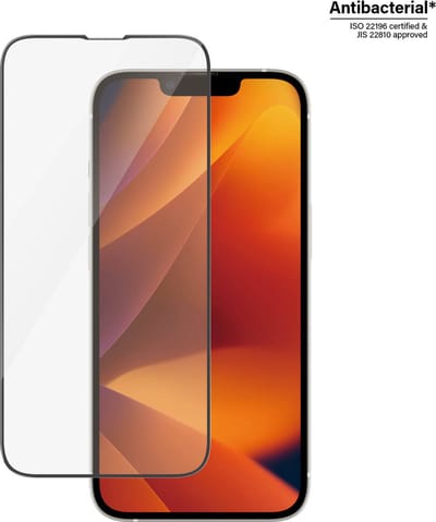 PanzerGlass Screenprotector geschikt voor Apple iPhone 13 Glazen | PanzerGlass Ultra-Wide Fit Screenprotector - Case Friendly + Installatie Frame - Zwart
