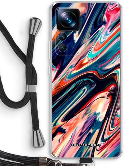 Case Company® - Hoesje met koord geschikt voor Xiaomi 12T hoesje met Koord - Quantum Being - Telefoonhoesje met Zwart Koord - Bescherming aan alle Kanten en Over de Schermrand