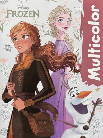 Multicolor - Kleurboek Frozen - 32 Pagina's - 17 Kleurplaten en 17 Voorbeelden - Voor Kinderen - Uitermate Geschikt voor Kleurpotloden en Wasco