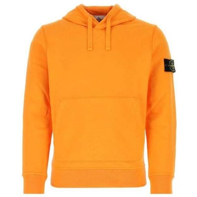 Stone Island Logo Hoodie Oranje Heren Streetwear 101564151-V0032 L orange