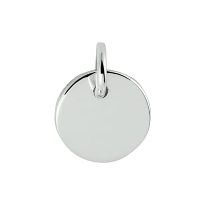 Zilver Gerhodineerde Graveerhanger rond 1330153