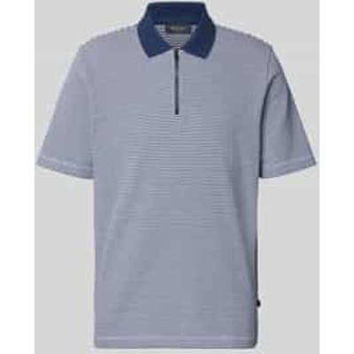 regular fit poloshirt met ritssluiting